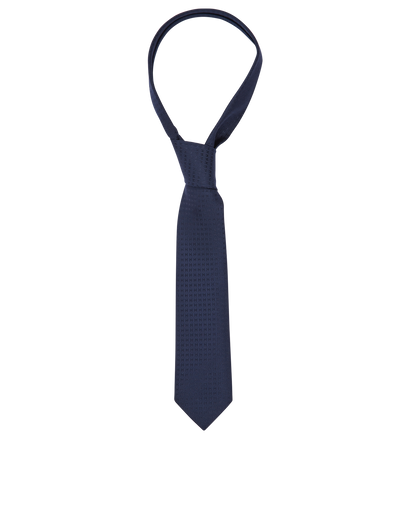 Hermès Faconnee H Tie, £110, Accessories, Navy, Silk, Front view